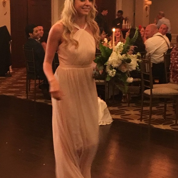 Blush Pink Bridal / Prom Gown 59” long - Picture 2 of 10